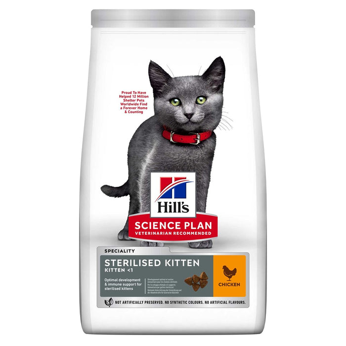 Hills - feline sterilised kitten chicken 6x300g