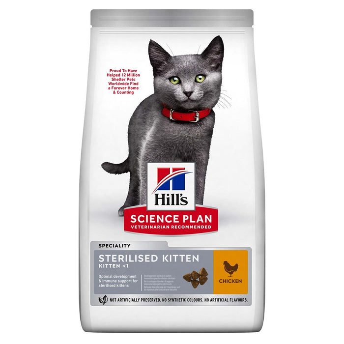 Hills - sterilised kitten kattungefoder kyckling 7kg