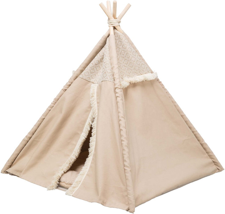 TRIXIE - boho tipi tält beige 55×65×55cm