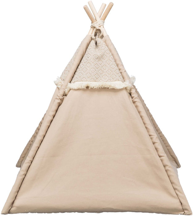 TRIXIE - boho tipi tält beige 55×65×55cm