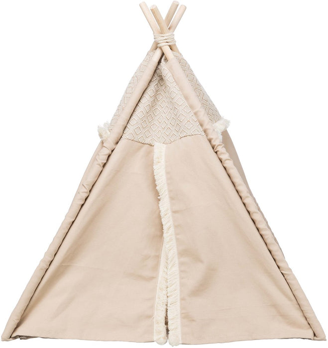 TRIXIE - boho tipi tält beige 55×65×55cm