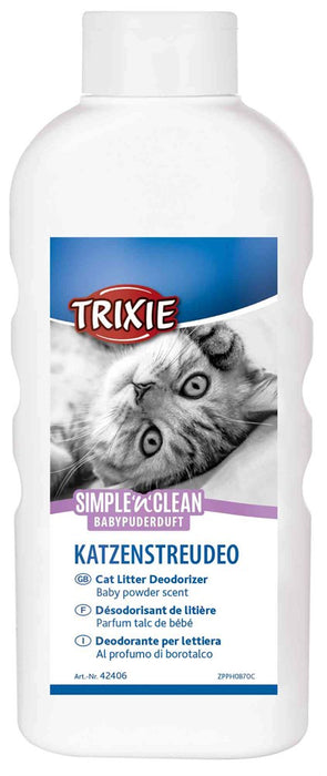 TRIXIE - simple´n´clean kattsandsdeo, 750 g, babypuder