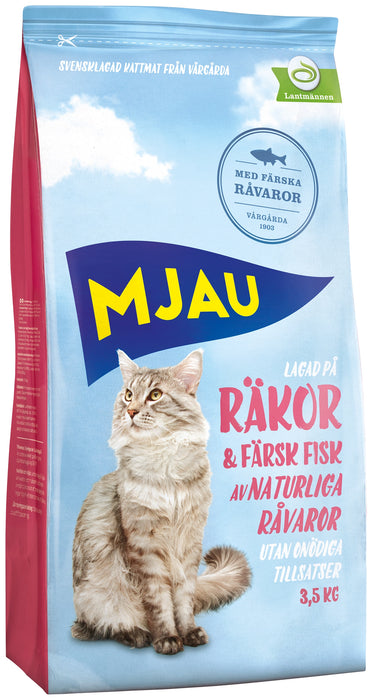 Mjau - torrfoder med räkor