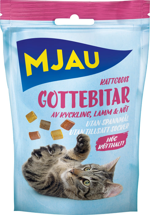 Mjau - kattgodis gottebitar 30g