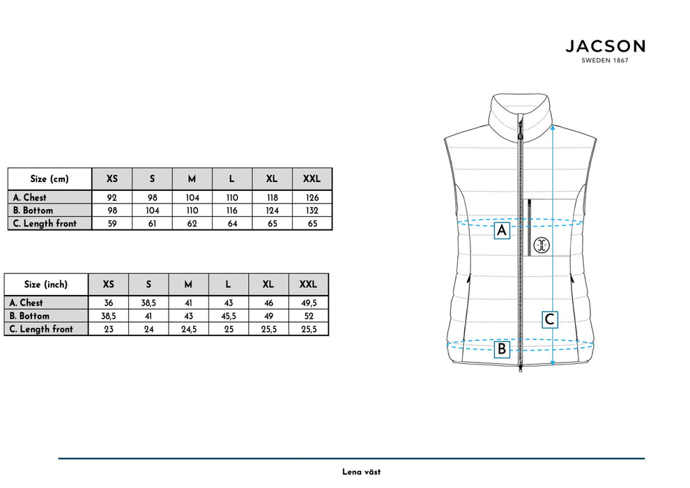 Jacson - lena väst svart
