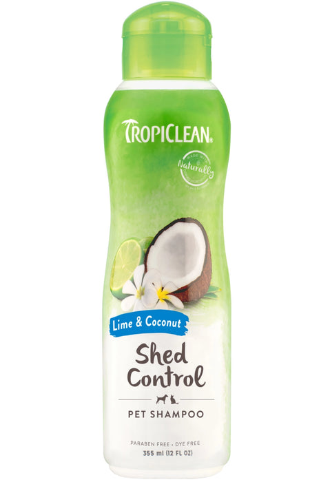 TropiClean - shampoo shed control lime coconut 355ml