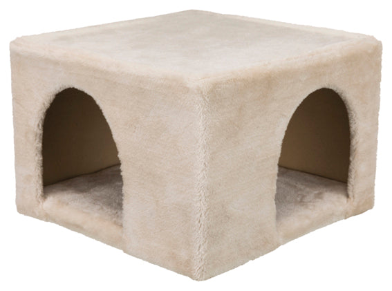 TRIXIE - igloo för kanin/marsvin plysch beige 36×25×36cm