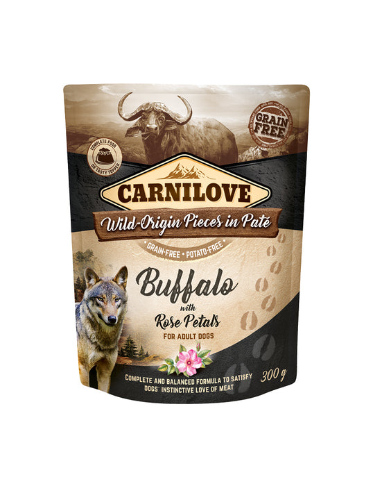 Carnilove - pouch paté buffalo with rose petals