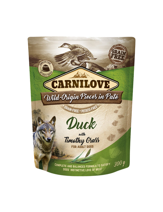 Carnilove - pouch paté duck with timothy grass