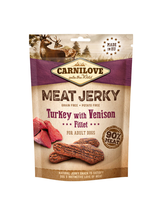 Carnilove - meat jerky turkey with venison fillet