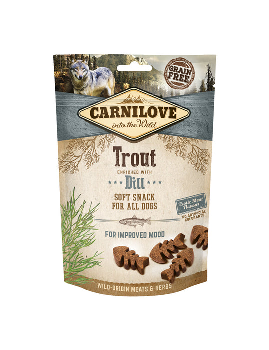 Carnilove - semi moist snack trout with dill