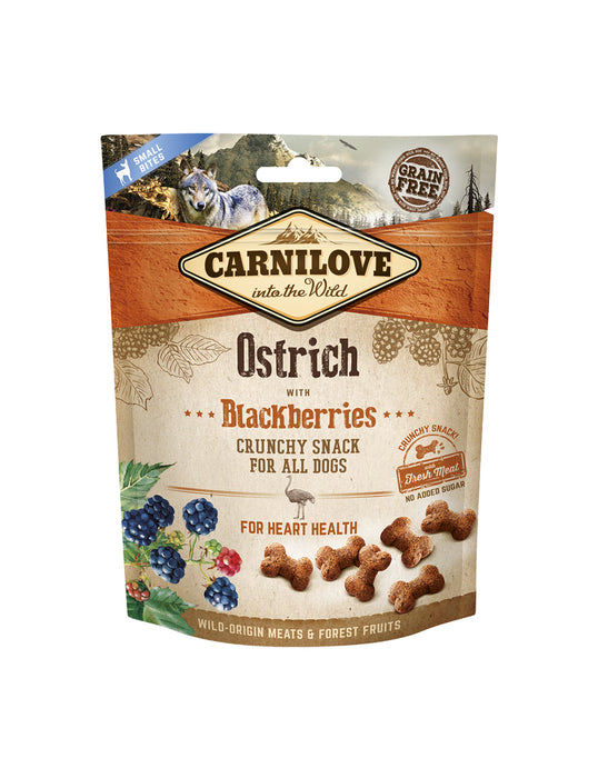 Carnilove - crunchy snack ostrich with blackberries