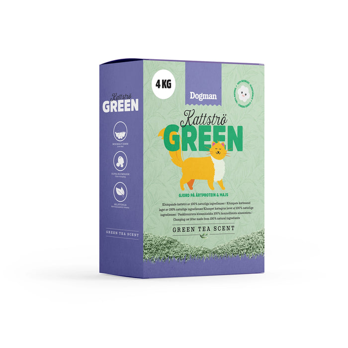 Dogman - kattströ green tea scent 4kg