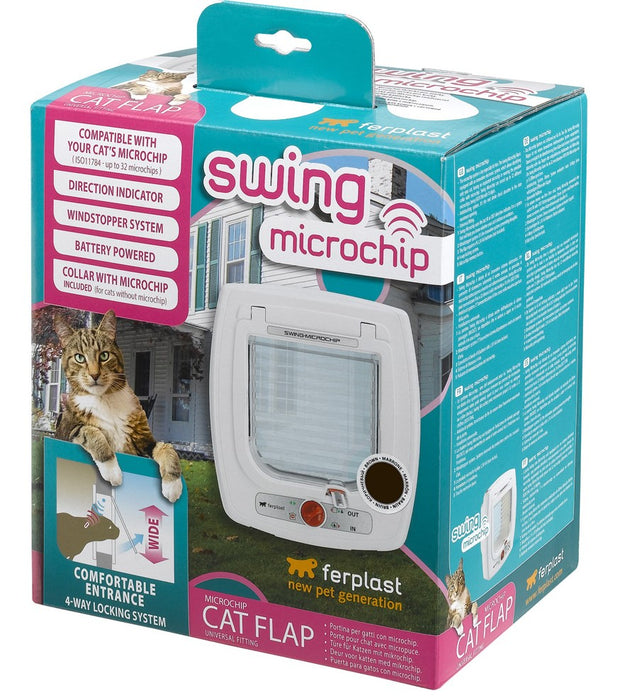 Ferplast - kattlucka swing microchip