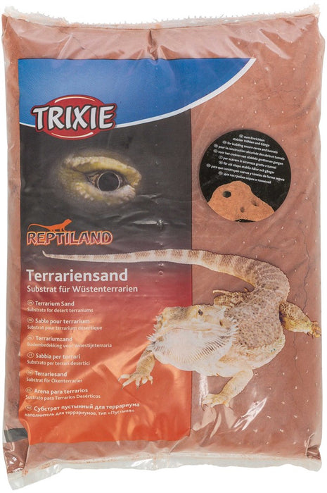 TRIXIE - terrariesand mörkröd 5 kg lerig f.grävande reptiler