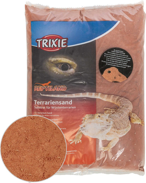 TRIXIE - terrariesand mörkröd 5 kg lerig f.grävande reptiler