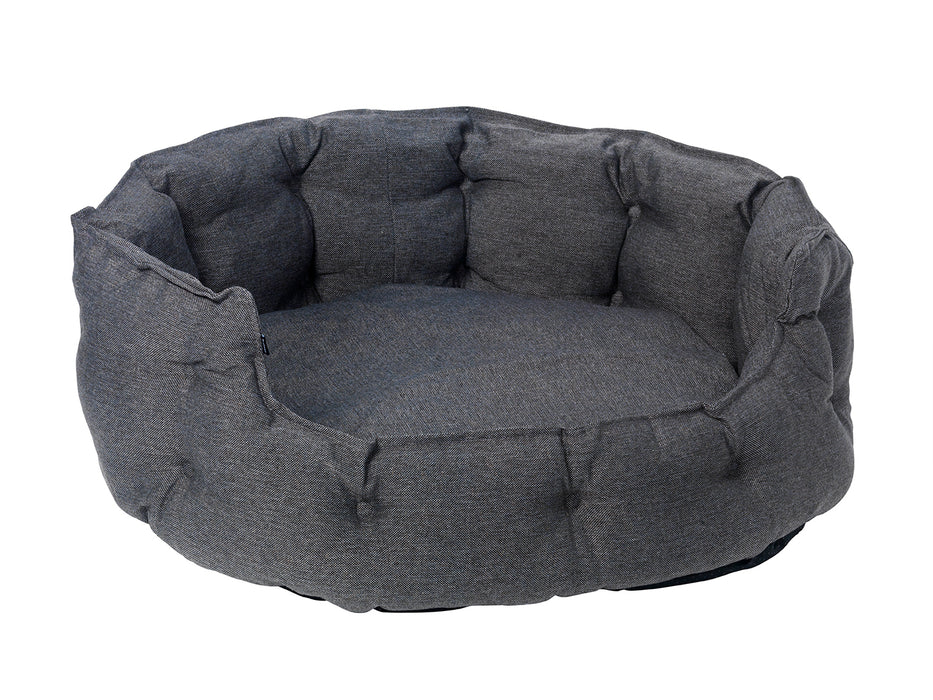 Dogman - bädd classy memory foam oval grå