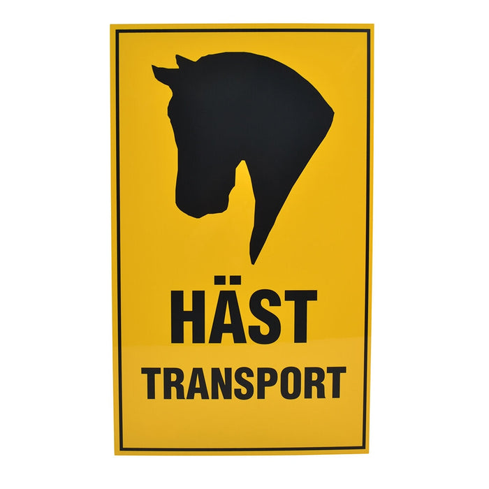 V-Plast - hästtransportskylt