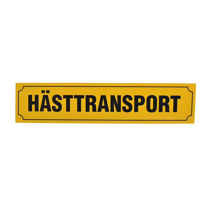 V-Plast - hästtransportskylt