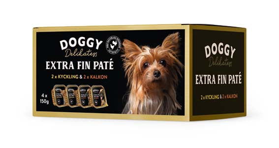 Doggy - d-paté multibox med kyckling & kalkon 600 g