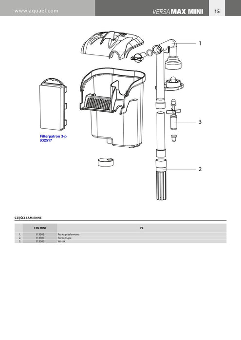 Aquael - filter versamax fzn-mini