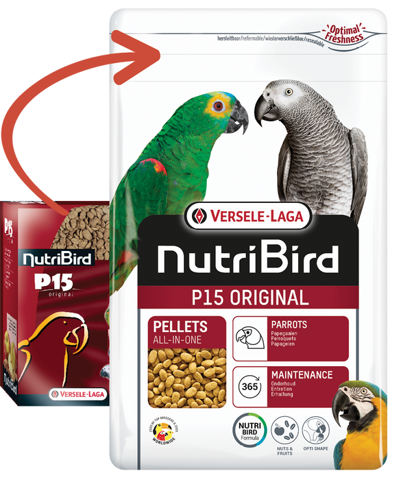 Nutribird - vl p15 papegojpellets original 3 kg