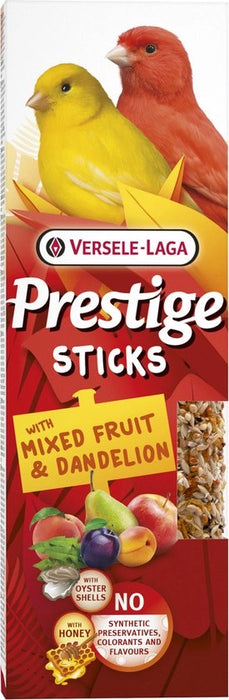 Versele Laga - prestige sticks canaries mix fruit & dandelion 2p