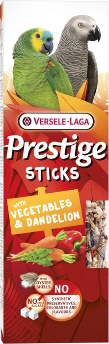 Versele Laga - prestige sticks parrots vegetables & dandelion 2p