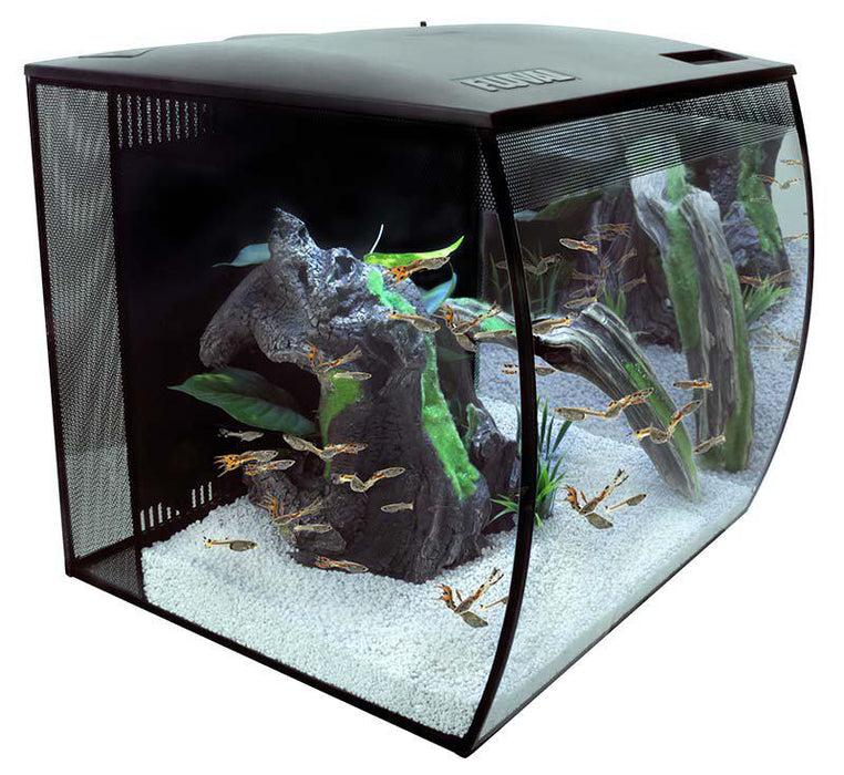 Fluval - flex led 57lsvart 41x39x39cm 9.5w 7500k 500l/h