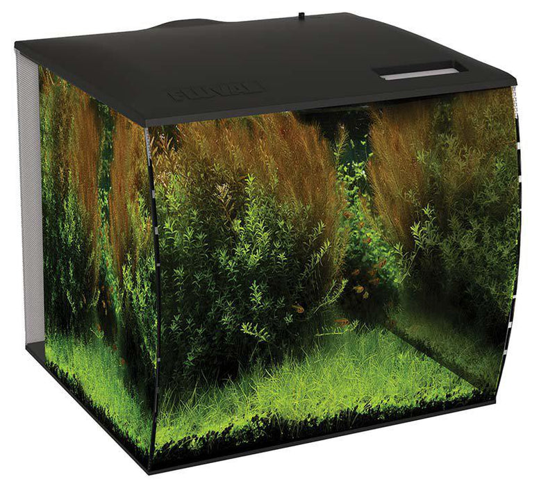 Fluval - flex led 57lsvart 41x39x39cm 9.5w 7500k 500l/h