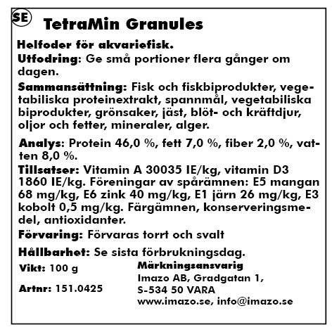 Tetra - min granulat 250ml