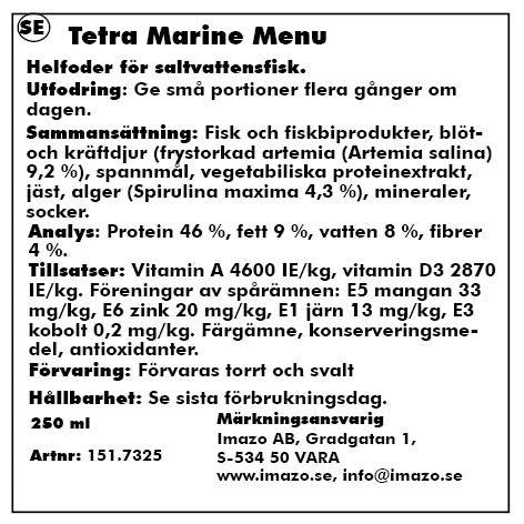 Tetra - marine menu 250ml