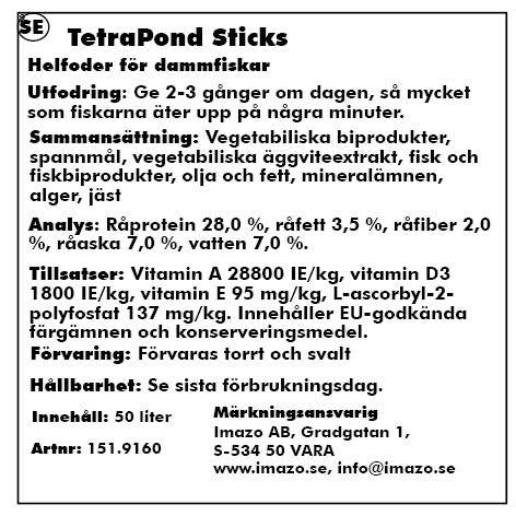 Tetra - pond sticks 50l