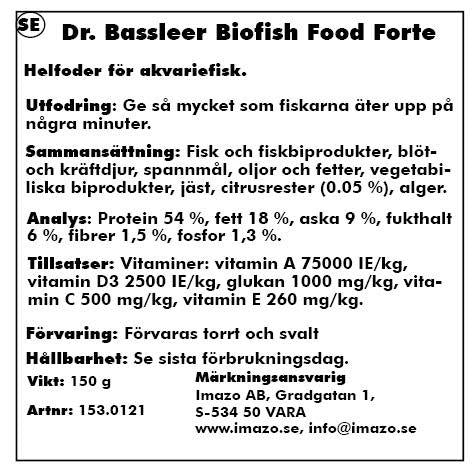 Aquarium Munster - dr bassleer biofishfood forte m 150g