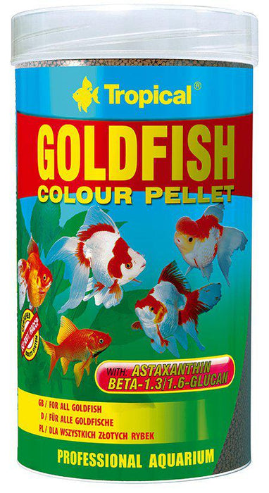 Tropical - goldfish colour pellets 250ml/90g