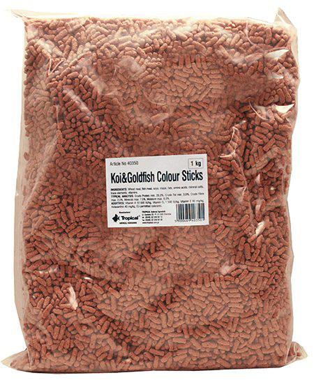 Tropical - koi & goldfish colour sticks 1kg