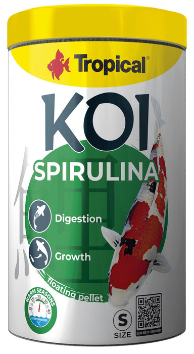 Tropical - new koi spirulina pellet size s 1000ml/320g