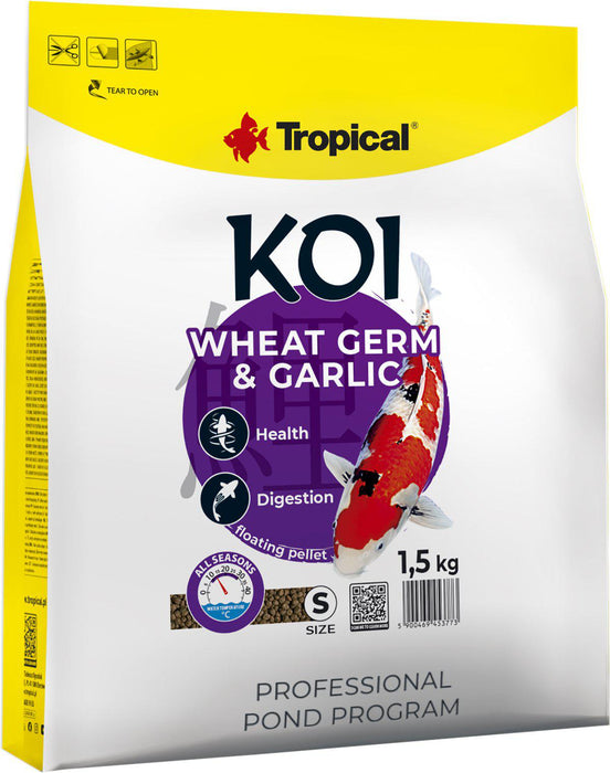 Tropical - new koi wheat germ & garlic pelletsize s 5l/1,5kg