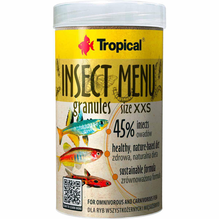 Tropical - insect menu granules xxs 100ml/64g