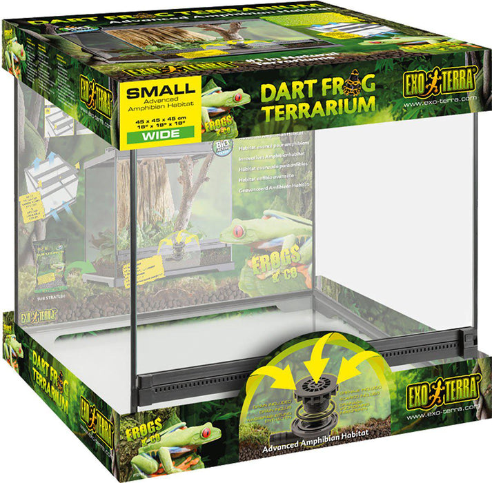 Exoterra - terrarium dart frog 45x45x45cm small/wide