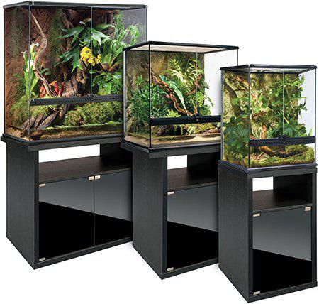 Exoterra - terrariebord svart 45.4x45.4x70.5cm