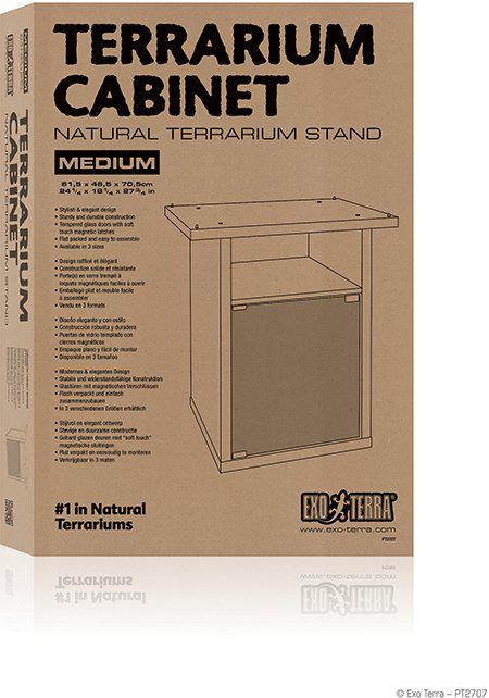 Exoterra - terrariebord svart 61.5x46.5x70.5cm