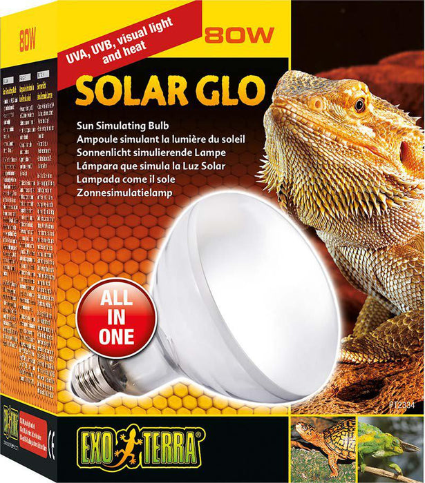 Exoterra - solar glo 80w uva/uvb värme & solljus e27