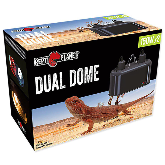 Reptiplanet - lamp dual dome 2x150w