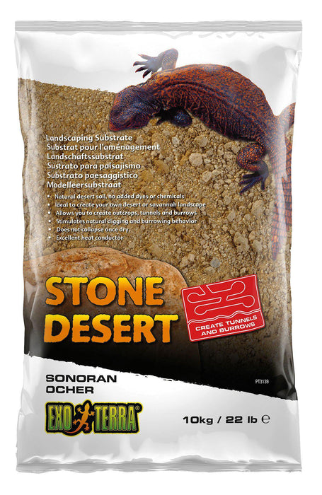 Exoterra - stone dessert ockra 10kg grävsubstrat