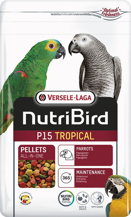 Nutribird - p15 papegoj underhållspellets tropical 1kg