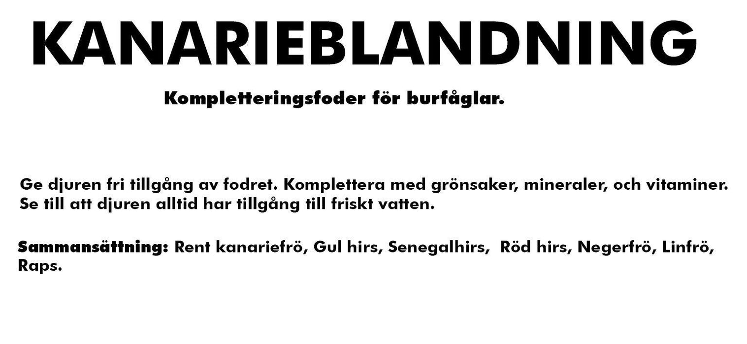 Bello - kanarieblandning 5kg