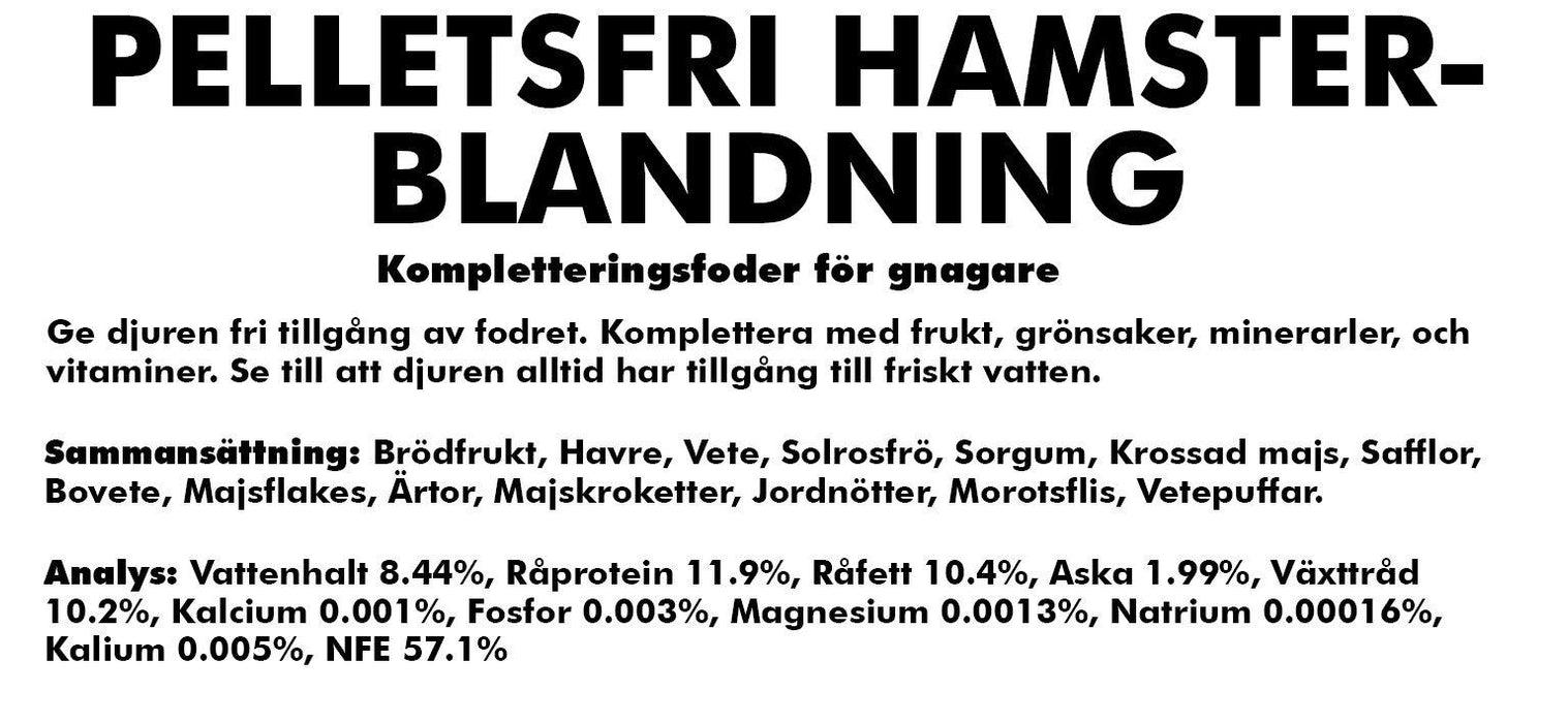 Bello - pelletsfri hamsterblandning 5kg