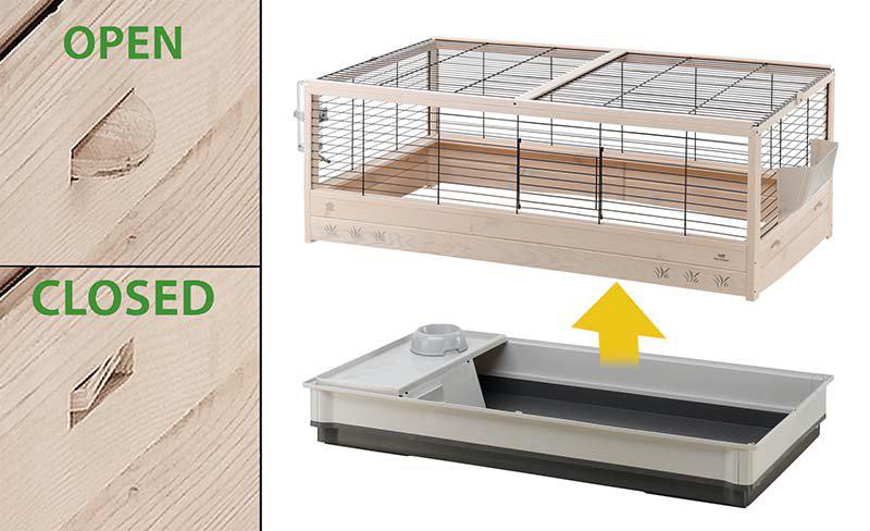 Ferplast - arena 120 trä 125x64.5x51cm