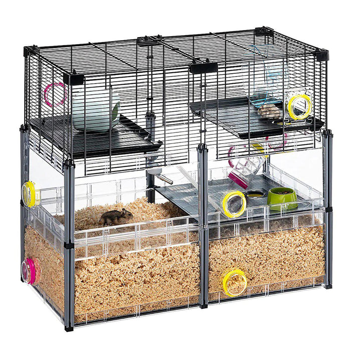 Ferplast - multipla hamster crystal 72.5x37.5x62cm